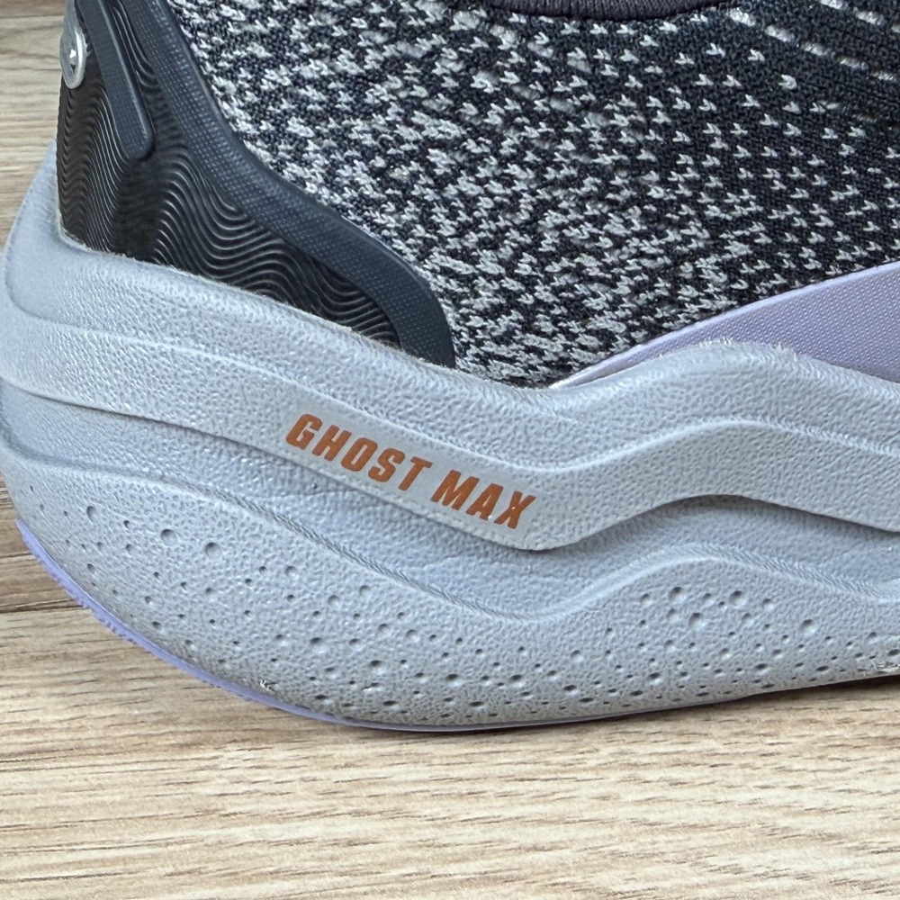 Brooks Ghost 2 Max Shoes Womens Size 8.5 Gray Purple Running Athletic Sneakers - Picture 2 of 10